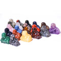 HZ Fashion Natural Crystal 7 Chakra Reiki Energy Buddha Carving for Christmas Gifts Crafts