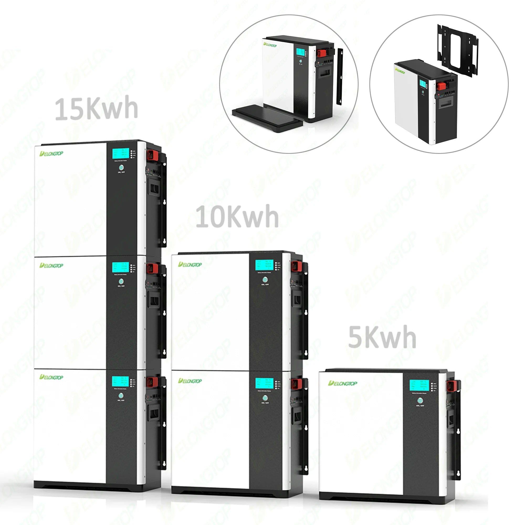 Household Home Solar System Lithion Ion Batteries 48V/51.2V Series 100Ah 5kwh Lifepo4 Power Wall Battery