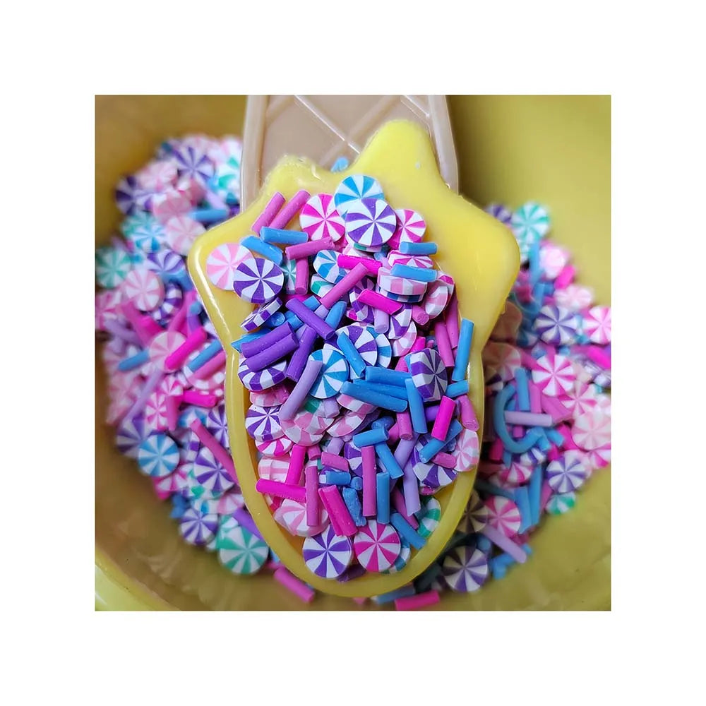 Hot Christmas Peppermint Candy Slices Polymer Clay Soft Pottery Sprinkles for DIY Crafts Accessories