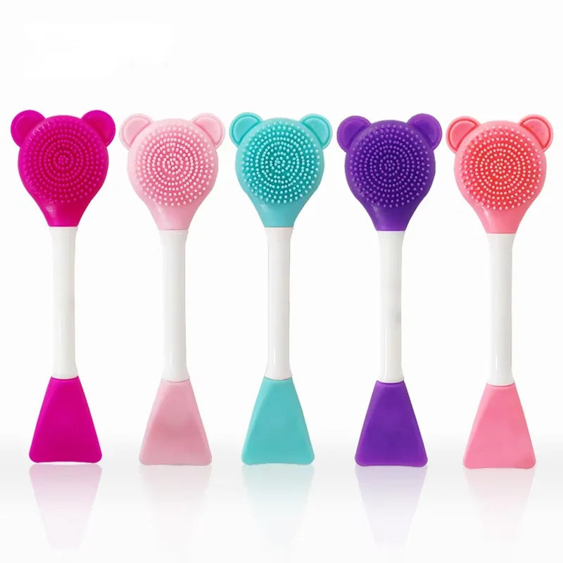 Mask Brush Double-headed Dual-use Silicone Mask Brush DIY Mud Film Brush Beauty Salon Homemade Mask Beauty Tools