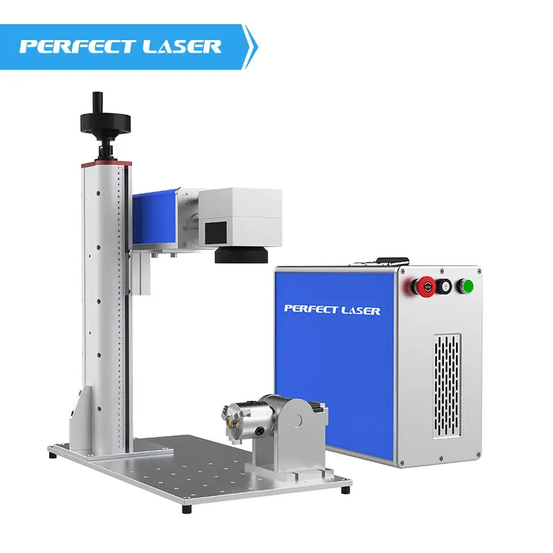 Perfect Laser Rotary 20W 30 Watt 50 Watt Metal Gold Silver Fiber Laser Marking Engraving Machines for Jewelry Rings