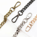 Cloxy Bag Making Accessory Purse Hardware 120cm Metal Chain for Handbag Purse Chain with Hook Twisted Chain for Bag