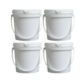 1L Food Grade Plastic Bucket Custom Wholesale Gland Round Plastic Bucket Paint Chemical sealed Packaging Bucket