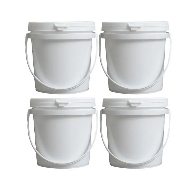 1L Food Grade Plastic Bucket Custom Wholesale Gland Round Plastic Bucket Paint Chemical sealed Packaging Bucket