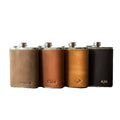 Personalized PU Leather Hip Flask 6oz Custom Logo Leather Flask Best Man Gift