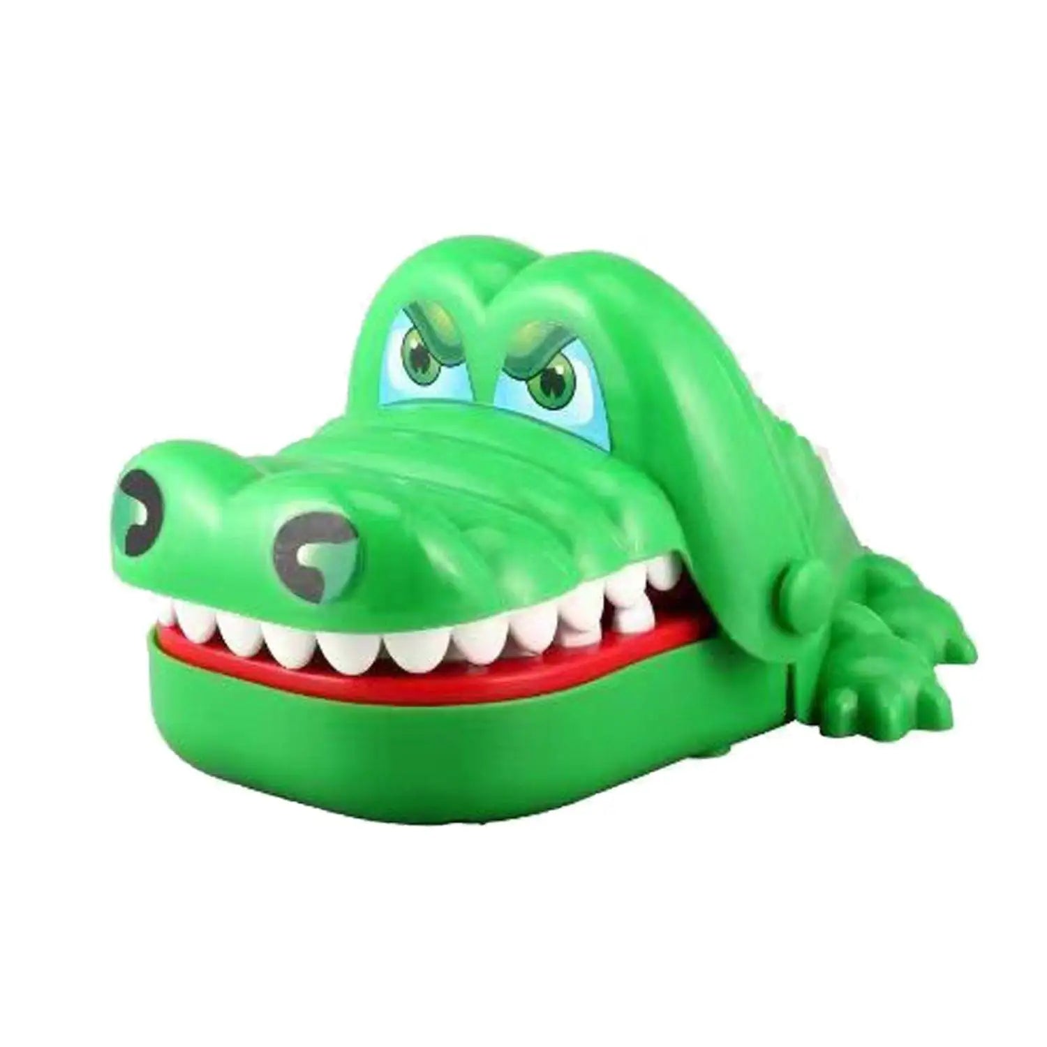 Children's Trick Biting Finger Crocodile Simulation Sound & Light Plastic Decompression Toy for 5 to 7 Years Old
