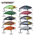 WATERBOY  3.5cm 2.2g Slow Sinking 4.3cm 4.2g Fat Beagle Shad Crank Peche Small Size New Hard Bait Mini Minnow Fishing Lure