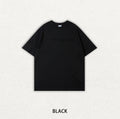 Short Sleeved High-quality T-shirt With Embossed Steel Seal Letters 320g Heavyweight Trendy Brand Pure Cotton T-shirt for Men