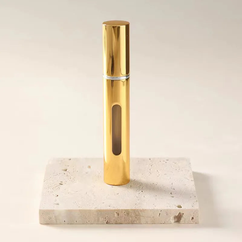 High Quality 10ml Travel-Ready Refillable Perfume Spray Bottle Aluminum Cylinder Skin Care Sprayer Pump Use Diffuser Packaging