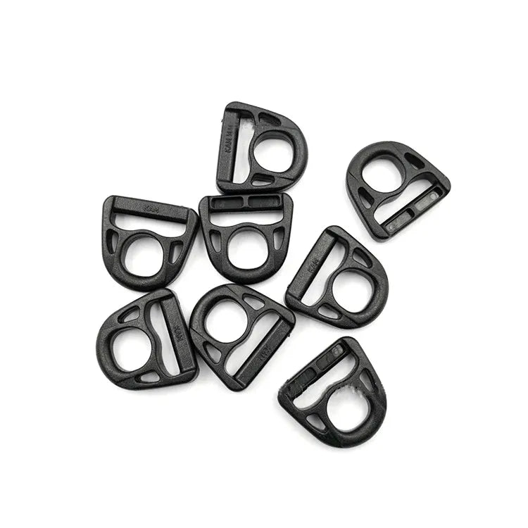 Black Beastee D Ring Hook Outdoor 1 Inch 1.25'' Tactical Backpack Durable D-Ring Buckle for Hook Webbing Connection Accessories