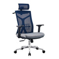 Foshan Fabric Full Mesh Back Black White Contemporary Lift Chair with Adjustable Armrest Revolving Office Chair 150kg Executive