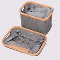 Wholesale Slim Oxford Laundry Hamper Handles Popular Design Folding Laundry Basket Bins Set Collapsible Bathroom Storage Basket