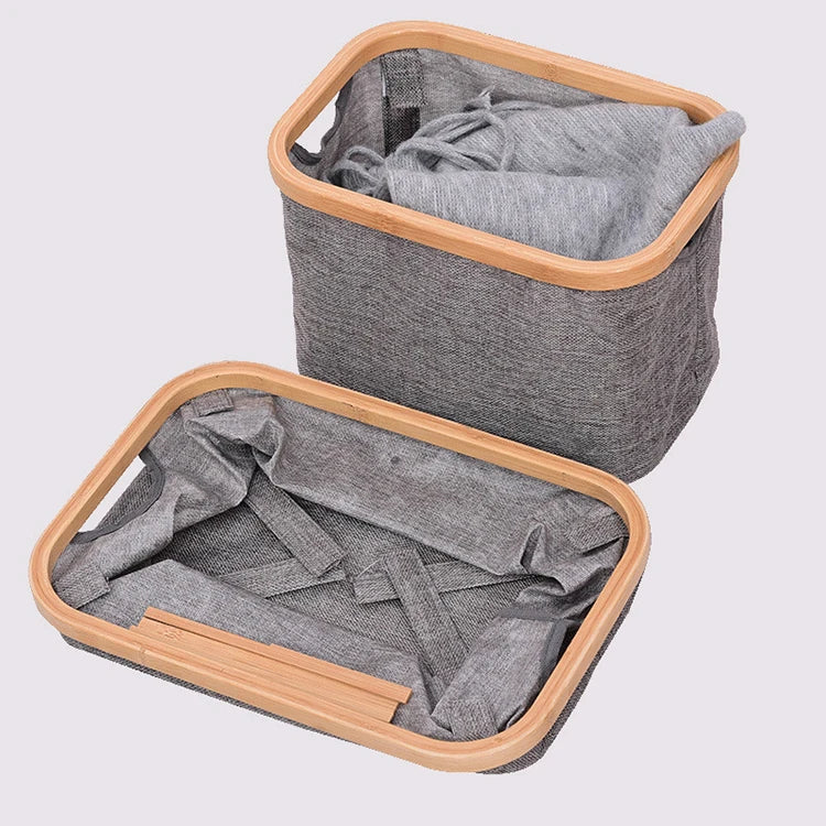 Wholesale Slim Oxford Laundry Hamper Handles Popular Design Folding Laundry Basket Bins Set Collapsible Bathroom Storage Basket