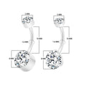 Wholesale G23 Implantable ASTM F136 Titanium 14G CZ Belly Navel Ring for Women Gold Clear Bezel Wedding Body Piercing Jewelry