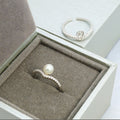 One Freshwater Pearl Reasonable Price Sample Bulk Fine Jewelry Sterling 925 Silver Unique Adjustable Rings