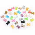 Custom 100pcs Miniature Glitter Gummy Bear Sticker Resin Bead Cabochons Kawaii Decor Assorted Colors DIY Nail Art Beauty