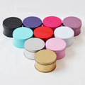 Hot Sale Solid Color Candy Cookie Tin Box Custom Printed Round Pink Tin Box With Lid