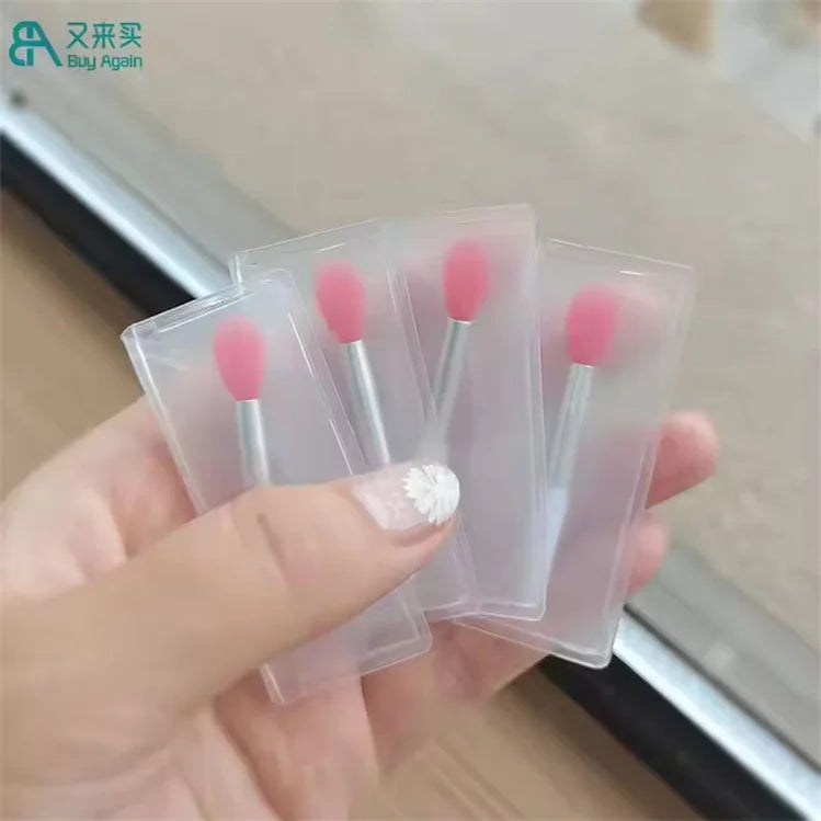 Wholesale Custom Mini Silicone Lip Applicator Brush Small Lip Balm Spatula for Lip Gloss Used with Lip Gloss