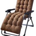 WOQI Folding Chair Lounge Chaise Cushion Sun Lounger Mattress Non-Slip Back Elastic Sleeve for Lunge PE Cotton Material Outdoor