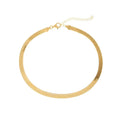 ROXI Hot Selling Minimalist 925 Sterling Silver Women Choker Gold Snake Chain Necklace 18K