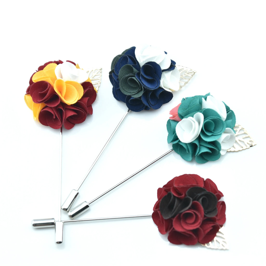 New Fashion Custom Lapel Pins Cheap Flower Broocheds for Mens Suits
