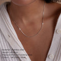 EManco Minimalist Stainless Steel Initial Necklace Personalized Side Letter Asymmetric Fashion Box Chain for Gift