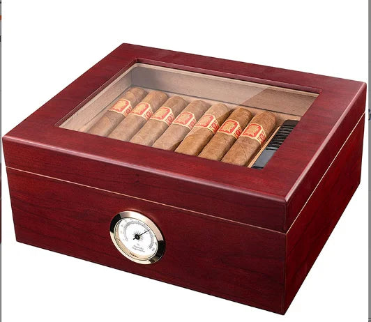 China Factory Custom Wholesale Pinewooden Box Handmade Cigar Humidor