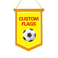 Promotional Product Custom Football Team Exchange Flag Cotton Canvas Hanging Wall Banner