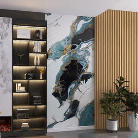 Modern PVC Suede Wallpaper Roll Waterproof Removable Vinyl Wall Panel Decor for Home Office Customized Marble Sheet Other Boards