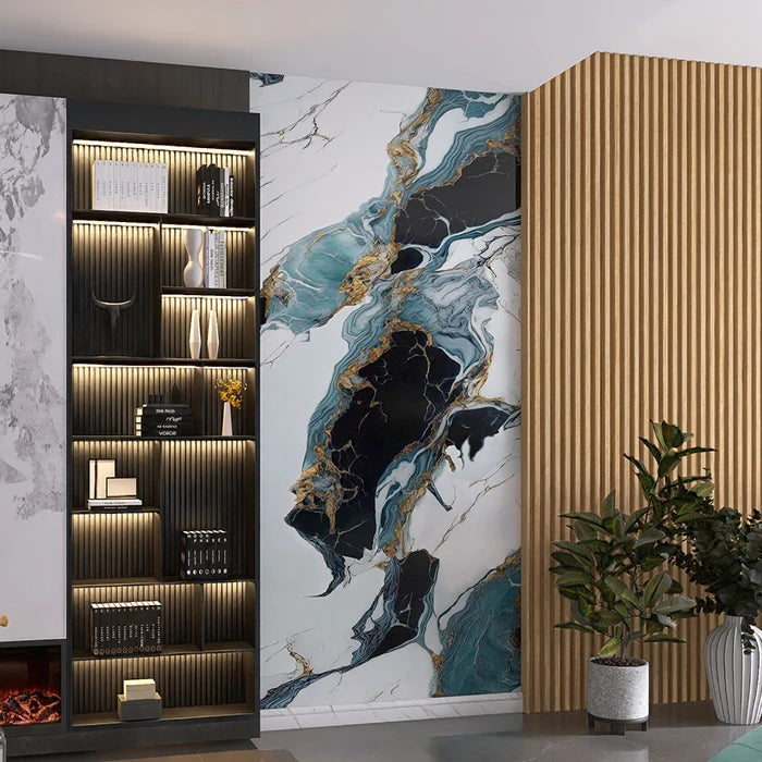 Modern PVC Suede Wallpaper Roll Waterproof Removable Vinyl Wall Panel Decor for Home Office Customized Marble Sheet Other Boards