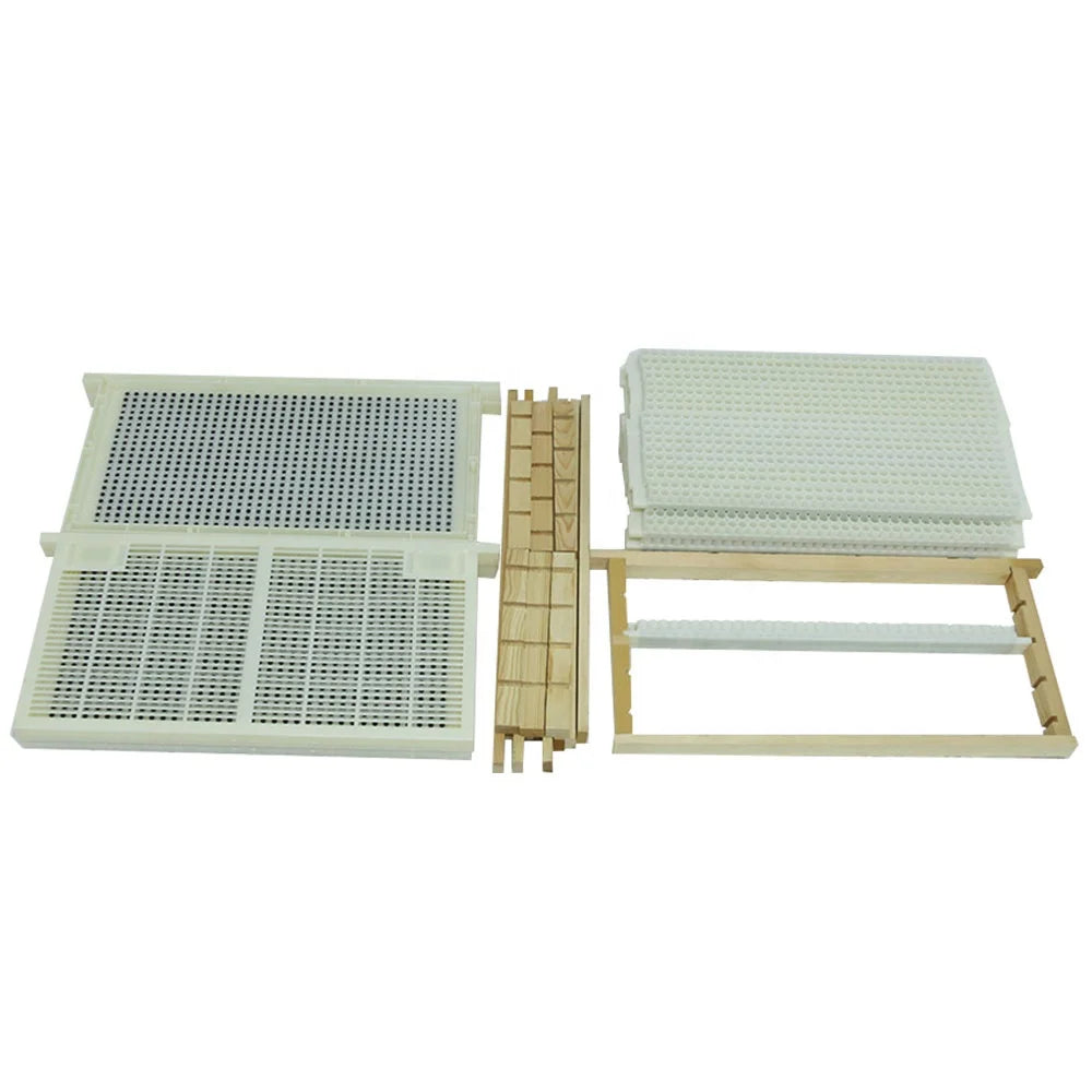 Complete 1 SET Queen Rearing Kit Include 215 Pieces Nest Frame Accessories  Food Grade Plastic Royal Jell Frames