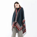 Women Warm Shawl Wrap Cape Winter Cardigan Sweaters Open Front Poncho Adult Classic Other Scarves & Shawls 1 Pc / Polybag 10 Pcs