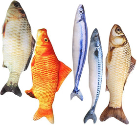Wholesale Natural Catnip Filled Cat Fish Toy Cute Stuffed Soft Plush Fish Catnip Toy for Cat