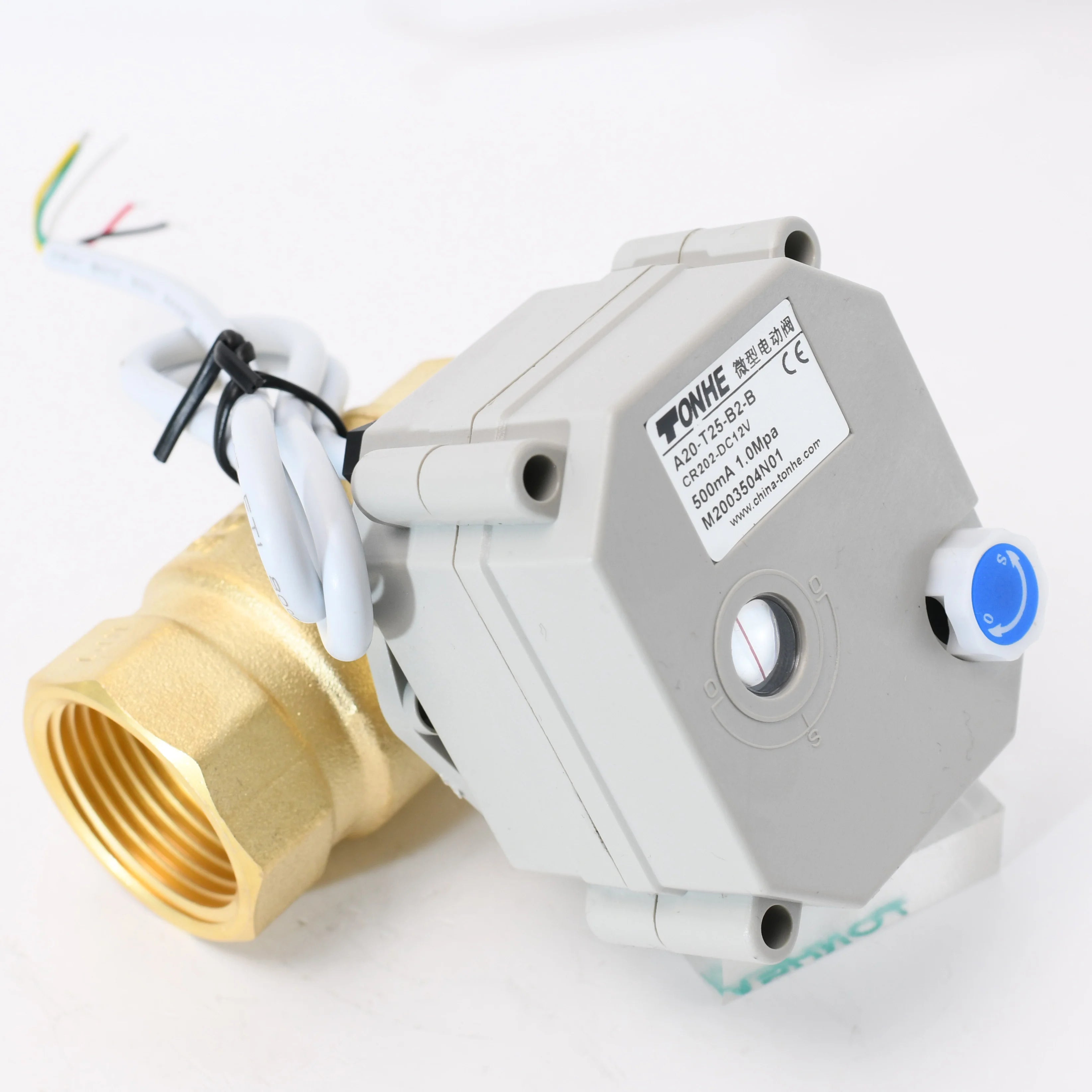 2-way Brass DN25 1'' CR301 DC5V/DC12V  Motorized Ball Valve Flow control device