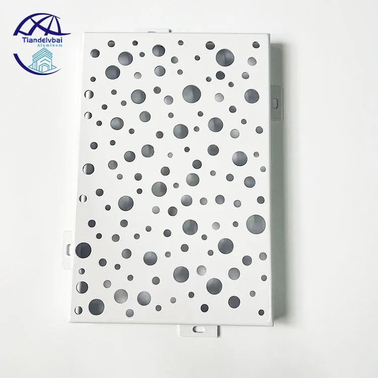 Laser Cut Curtain Wall Decor Panel Perforated Aluminum Veneer External Cladding Facade Panel