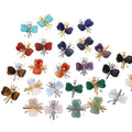 Fashion Creativity Natural Stone Peach Heart Artware Crystal Amethyst Rose Quartz Gemstone butterfly Animal Ornaments