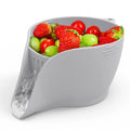 Multifunctional Food Grade Silicone Kitchen Strainer Drain Basket Colander Basket for Pasta Vegetable and Fruit