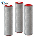 New ISO9001 Certified 10 Inch Hydrophilic PES Pleated Membrane Filter Cartridges 0.22um Food Beverage Use Low Pressure Drop