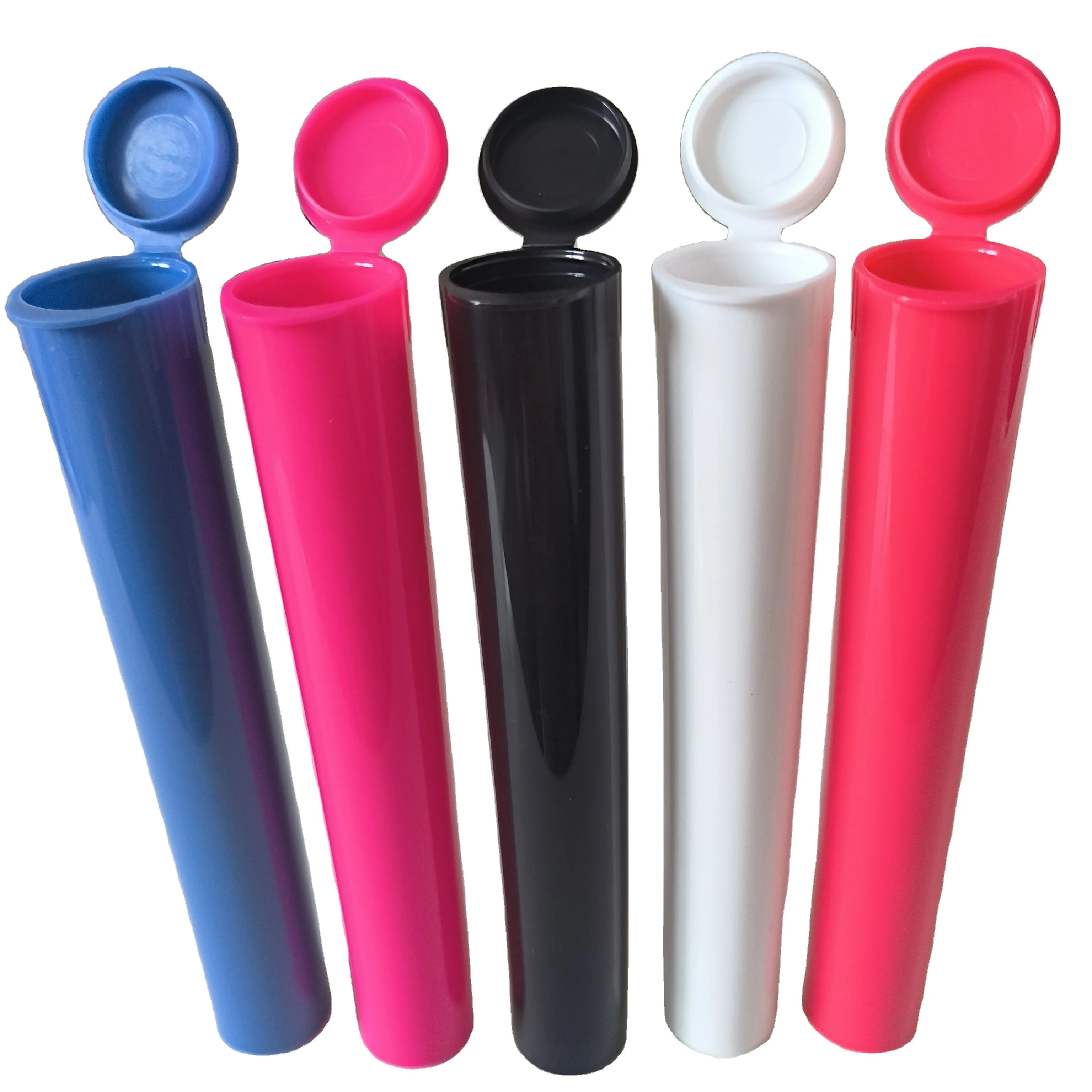 85mm 98mm 116mm Pop Top Plastic Tube Packaging Containers