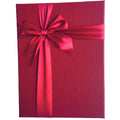 Custom Logo Design Rigid Luxury Cardboard Paperboard Matt Lamination Embossing Sponge Lining Stamping Ribbon Bow Style