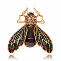 New Diamond Animal Bee Brooches Custom Women Insect Series Brooch Women Clothing Wholesale Accessories Pins