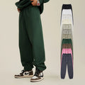 Custom Logo Unisex Baggy Trackpants 440GSM Heavyweight French Terry Cotton Sweatpants Knitted Jogger Pants