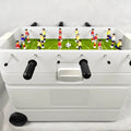 Insulated Mini Wine Cooler with Wheels Fun Foosball Game Table Cooler Holders for Wine Storage