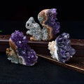 Uruguayan Natural Amethyst Cluster Squirrel Small Statue Crystal Stone Carving Home Living Room Decoration
