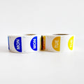 1000 Piece Set 7 Rolls of 1 X 1 Inch Glossy Day of the Week Rotation Label Sticker Monday to Sunday Removable Food Label