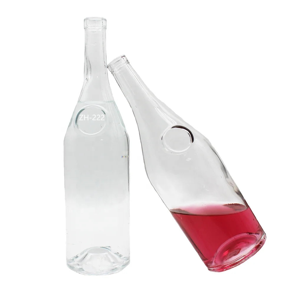 Wholesale Factor Price Custom 750ml 1000ml Spirit Whisky Gin Rum Vodka Luxury Liquor  Bottle with Aluminum Label