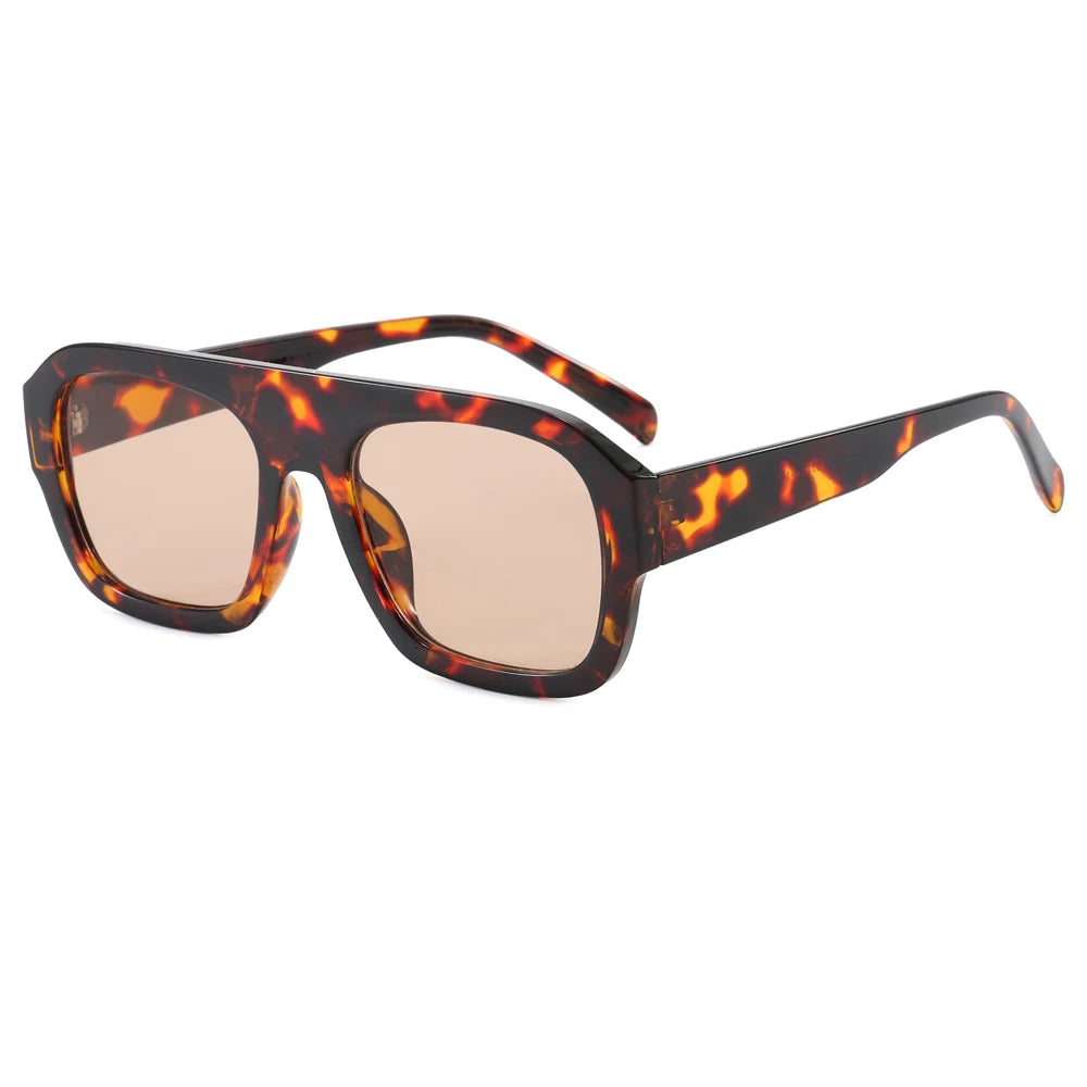 Superhot Eyewear 14209 Fashion 2025 Retro Classic Square Pilot Flat Top UV400 Outdoor Vacation Sunglasses