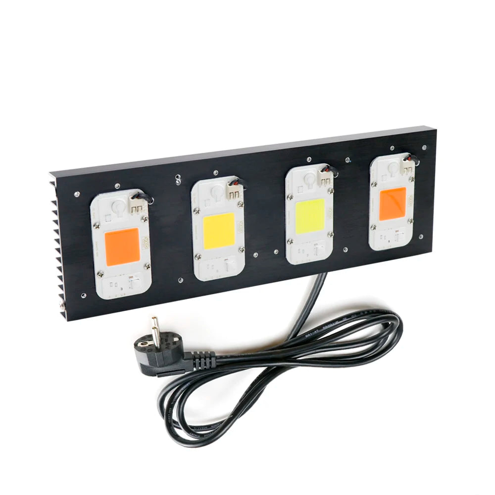 DIY LED Grow Light Kits 200W Greenhouse Full Spectrum Grow Lights Bridgelux DOB 4pcs LED Grow Light