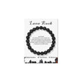 Lava Turquoise Rose Quartz Healing Crystals Bracelet 8mm Natural Stone Beaded Elastic Jewelry for Women and Men Gift