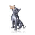Hot Sale Cute Small Animal Dog Brooch Pin for Wedding Party Clothes Decoration Children's Alloy Jewelry Accessory Perfect Gift
